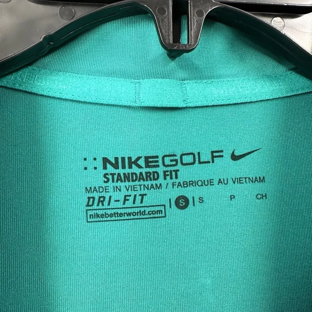 Nike Golf Icon Polo Shirt Mens SMALL‎ Teal Green 725524-352 Performance